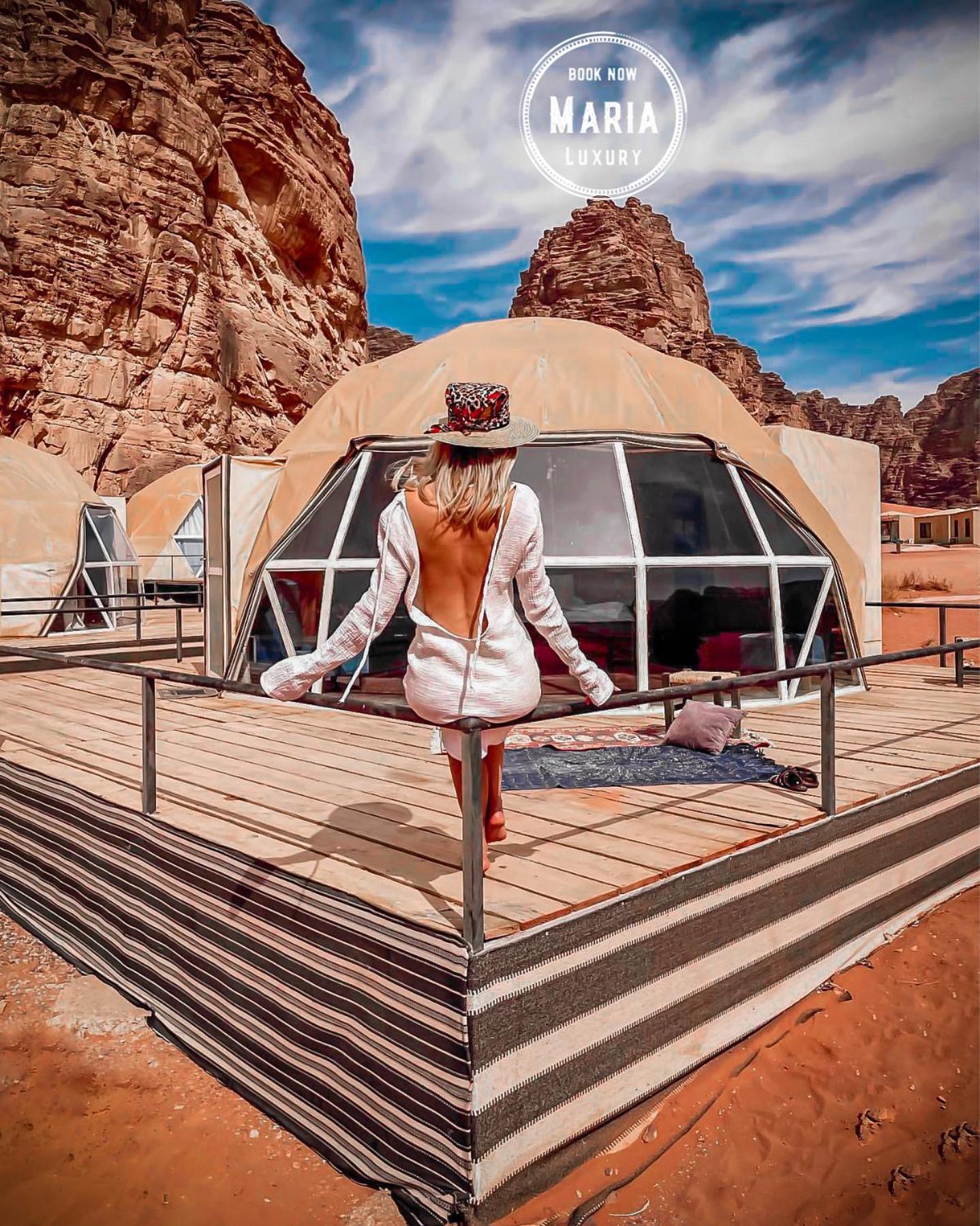 Rum Maria Luxury Camp & Bubble Rooms Wadi Rum Eksteriør bilde