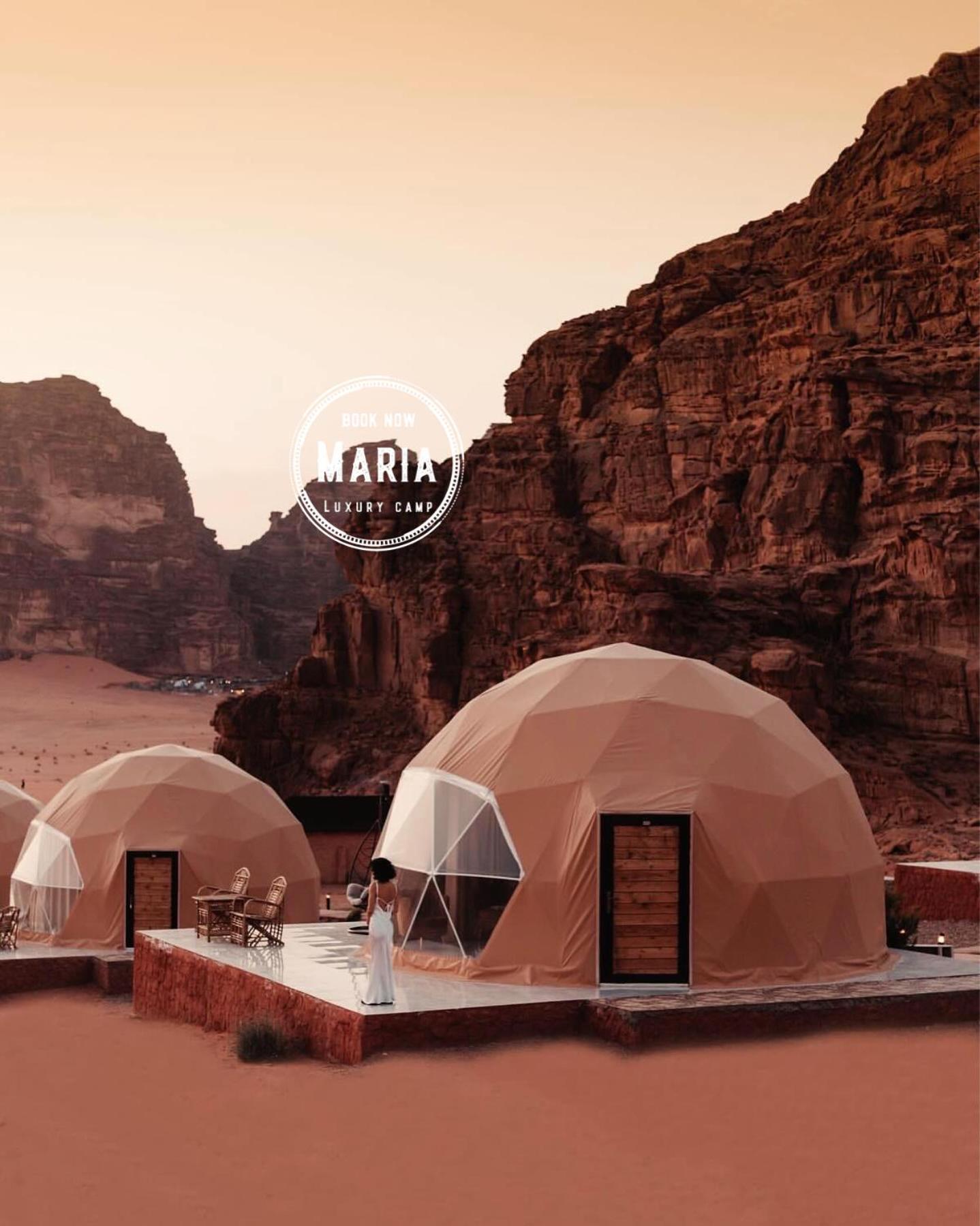 Rum Maria Luxury Camp & Bubble Rooms Wadi Rum Eksteriør bilde